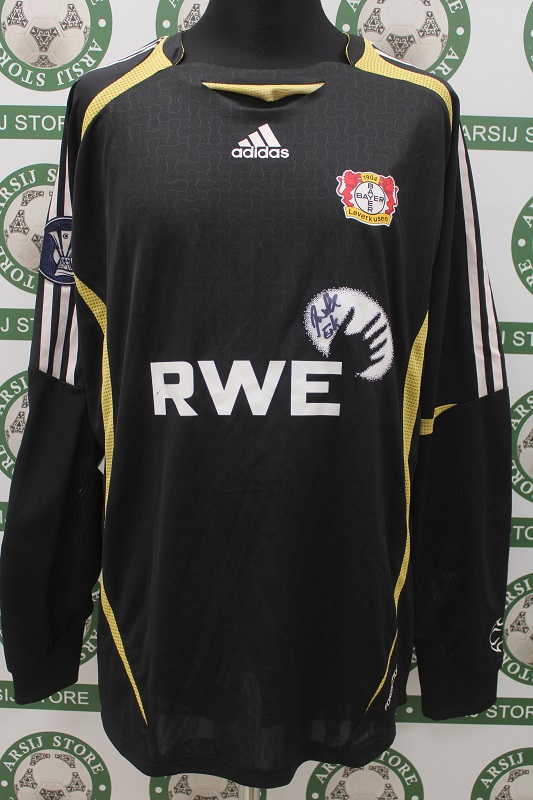 Maglia BAYER LEVERKUSEN DOMASCHKE Match Worn Portiere Signed