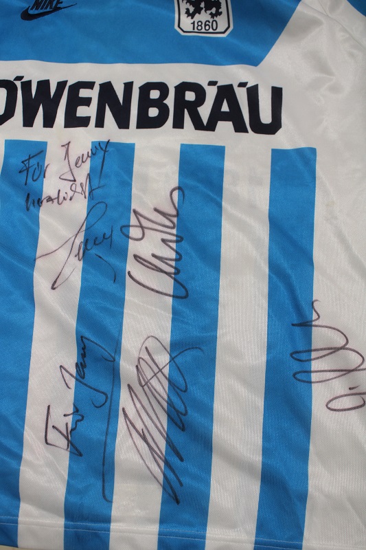 Maglia MONACO 1860 DOWE L Home 1995/96 Signed - immagine 3