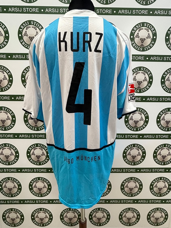Maglia MONACO 1860 KURZ Match Worn Home 2002/03 - immagine 2