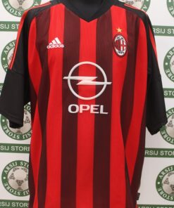 Maglia MILAN NESTA XL Home 2002/03 Signed