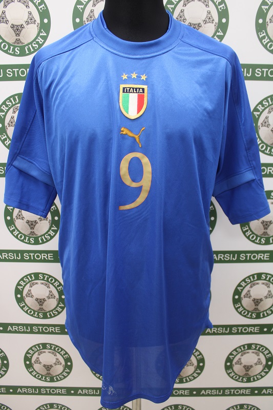 Maglia ITALIA VIERI Match Worn Home 2004
