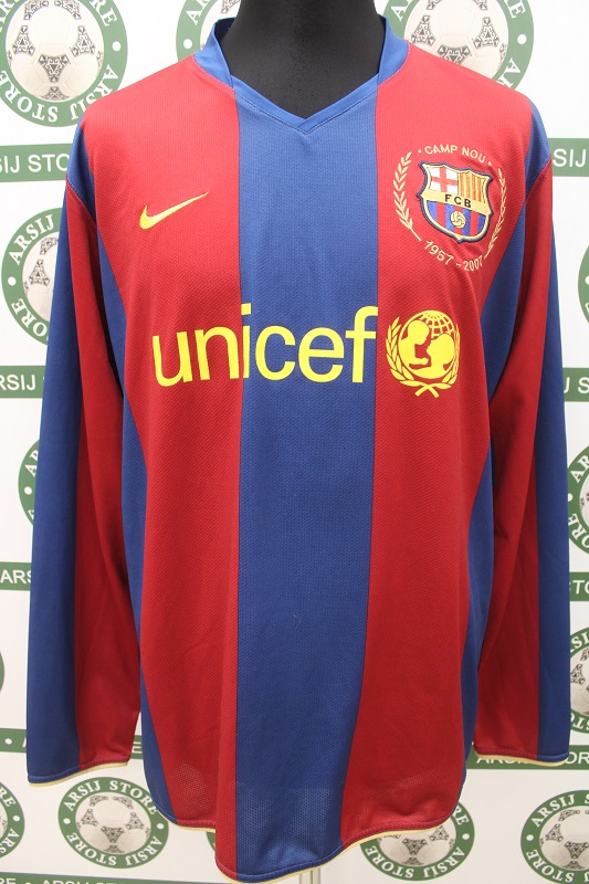 Maglia BARCELLONA HENRY Match Worn Home 2007/08