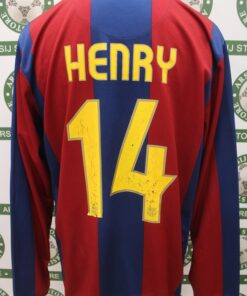 Alternative view of Maglia BARCELLONA HENRY Match Worn Home 2007/08