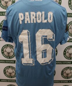Alternative view of Maglia LAZIO PAROLO Match Worn Home Signed 2015/16