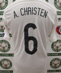 Alternative view of Maglia LIECHTENSTEIN CHRISTEN Match Worn Away 2016