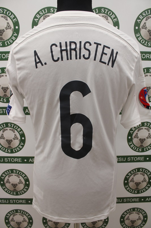 Maglia LIECHTENSTEIN CHRISTEN Match Worn Away 2016 - immagine 2