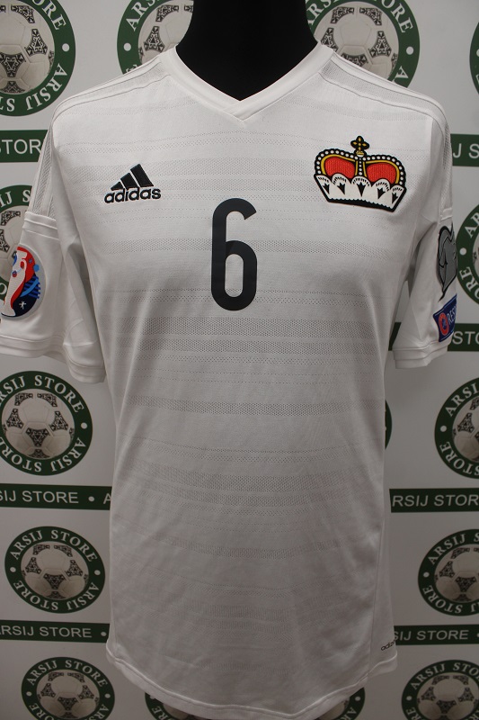 Maglia LIECHTENSTEIN CHRISTEN Match Worn Away 2016